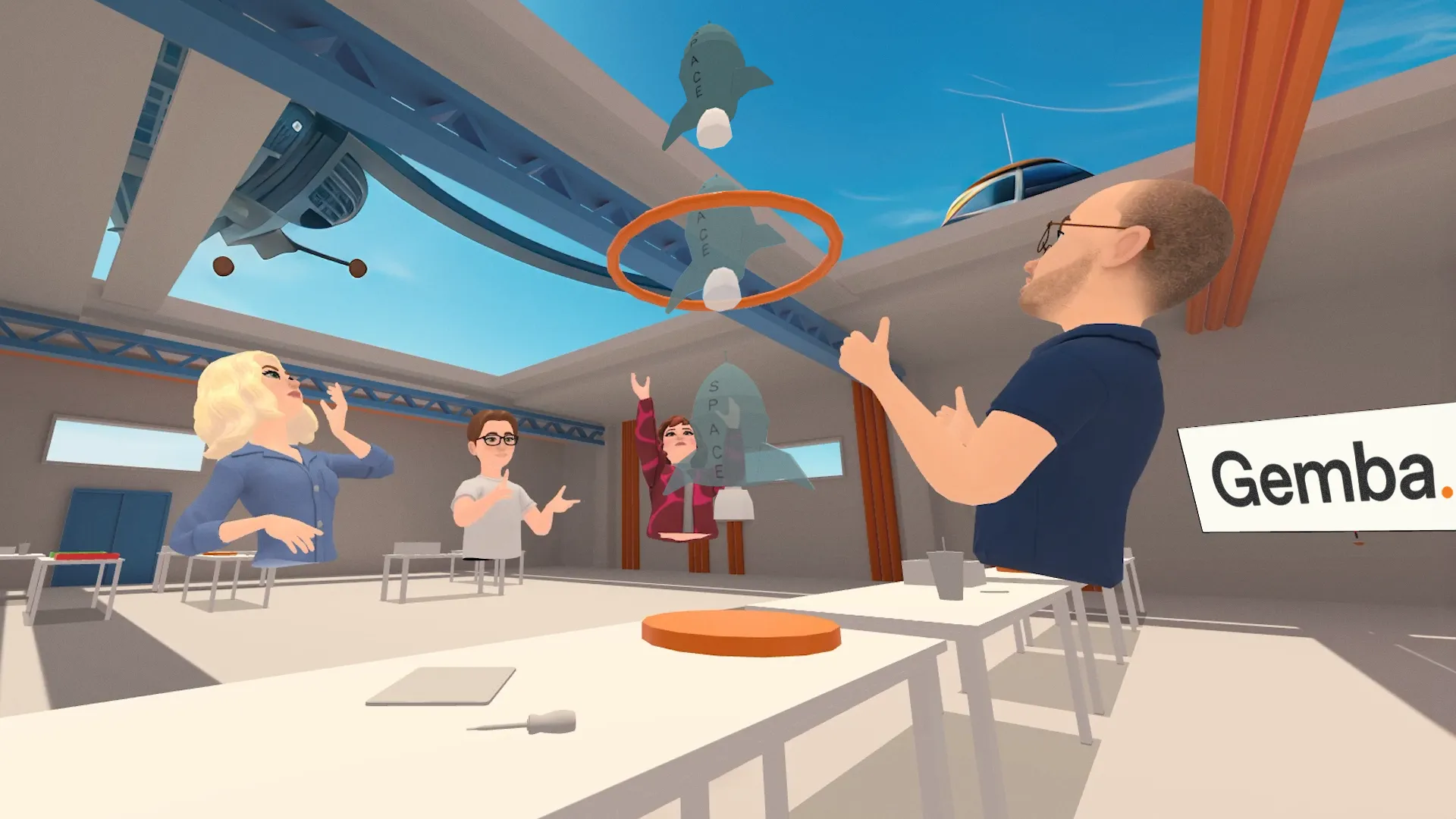 Gemba VR Virtual Reality Immersive Remote Training App Solutions office environment